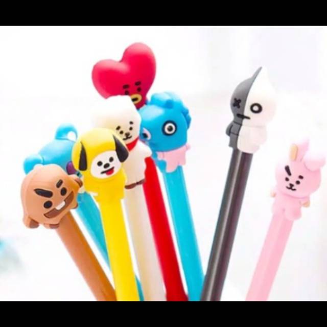 

Pulpen Gel Berkarakter BT21