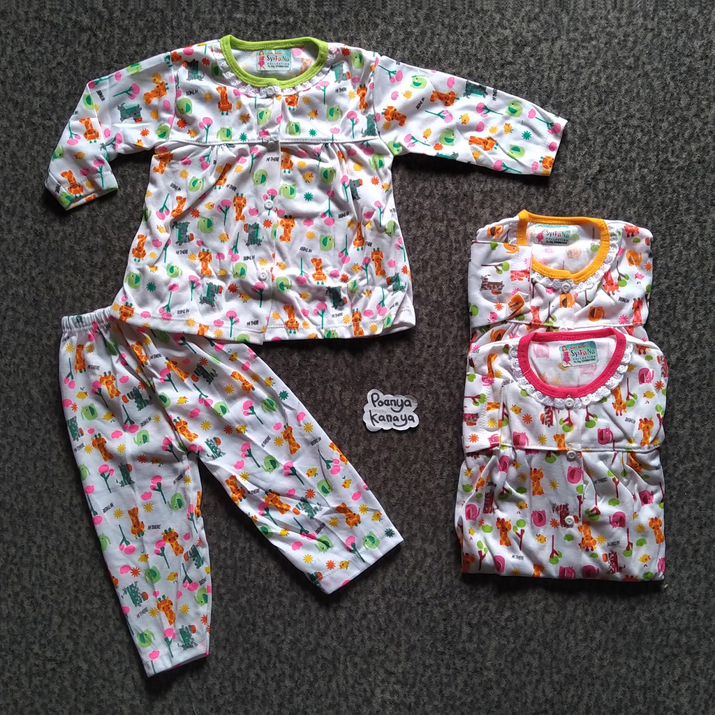 SPY68 Setelan Baju Bayi Perempuan Piyama Baju Tidur Motif SPY68 Setelan Baju Bayi Perempuan Piyama Baju Tidur Motif