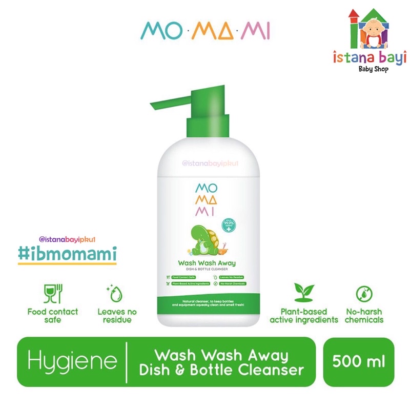 MOMAMI Wash Wash Away Dish &amp; Bottle Cleanser/Pencuci botol bayi