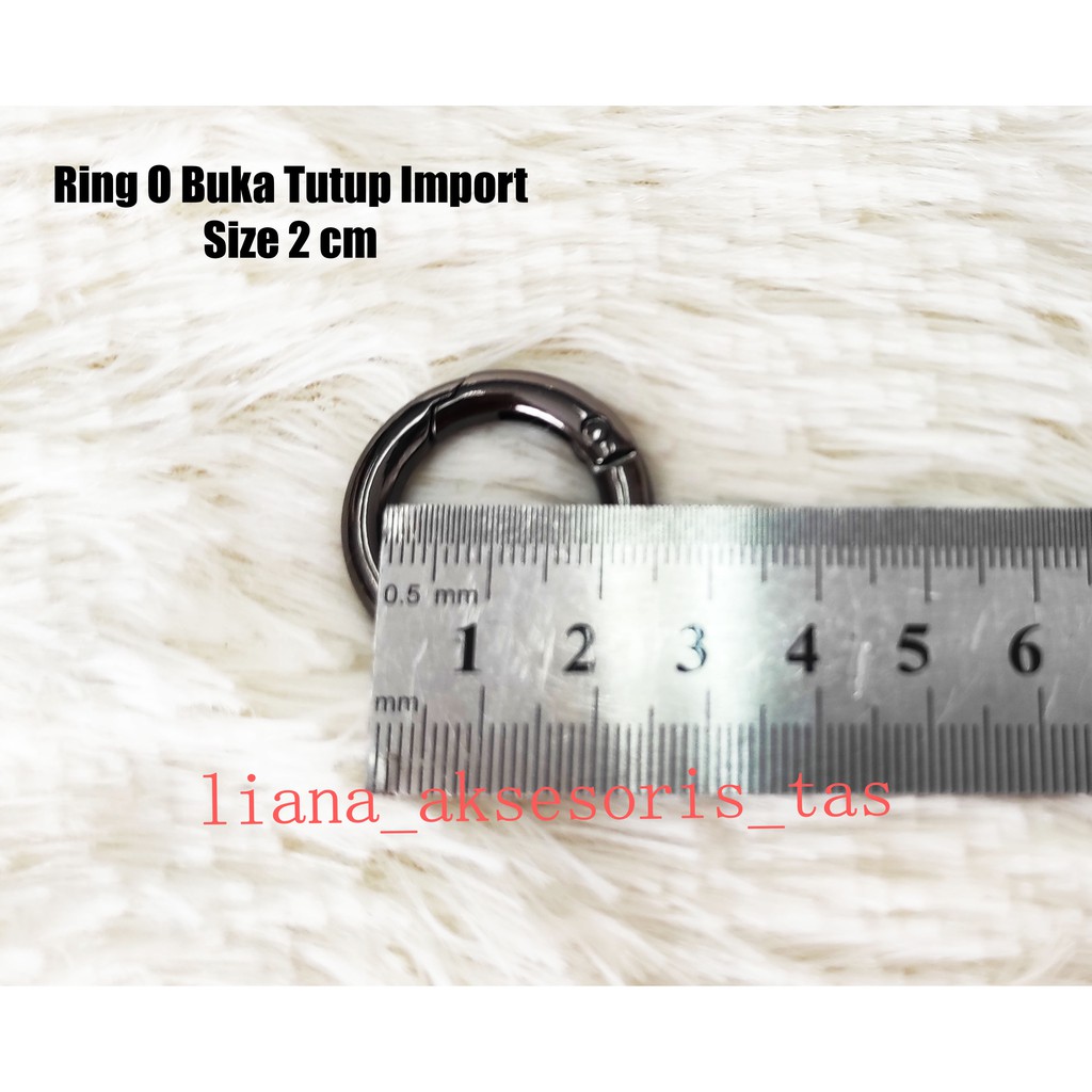 -AKSESORIS TAS WANITA RING O BUKA TUTUP TAS TEBAL IMPORT - RING O BUKA TUTUP 2 CM UNTUK TAS WANITA