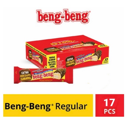 

Beng beng Wafer Coklat / Chocolate Reguler kemasan Box isi 17 Pcs