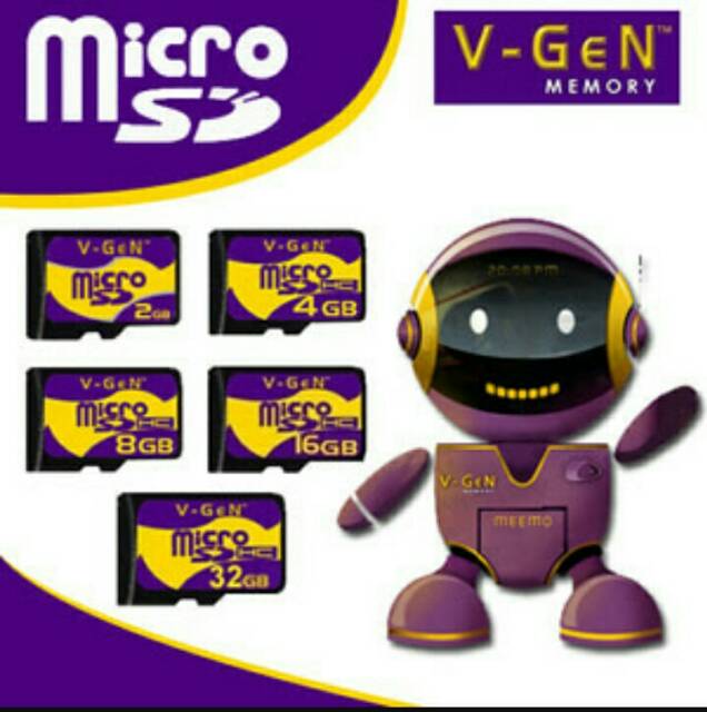 MEMORI V-GEN 4GB MICRO SD MEMORI CARD