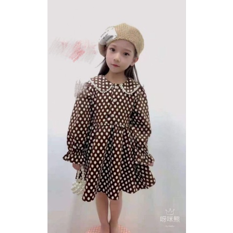 Dress anak/dress korea/dress polkadot