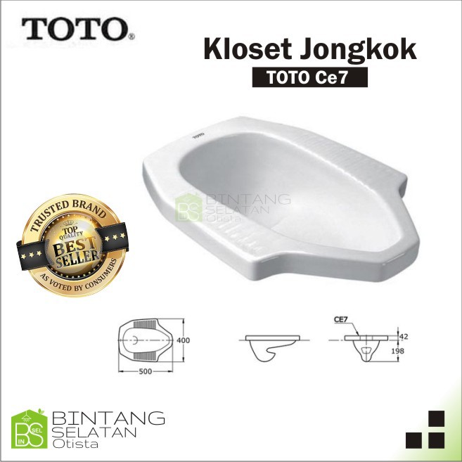 CLOSET KLOSET JONGKOK TOTO CE7 PUTIH