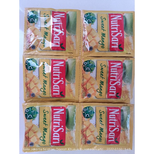 

Nutrisari Mangga 1 renceng isi10