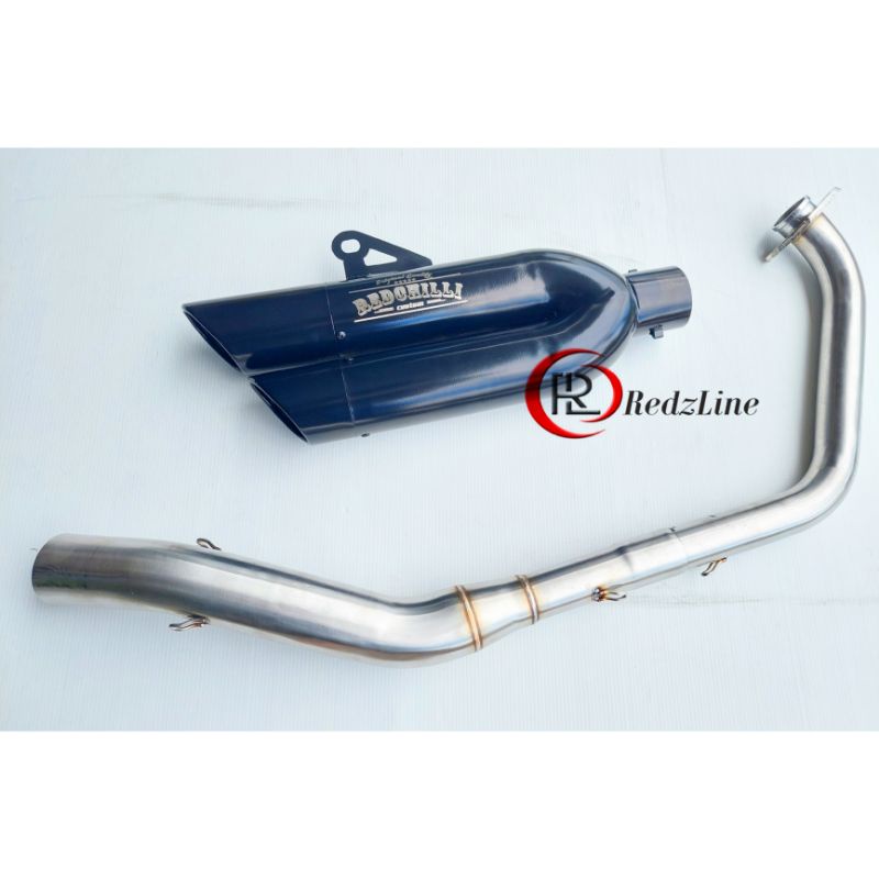 knalpot xsr 155 - yamaha xsr 155 custom double slincer