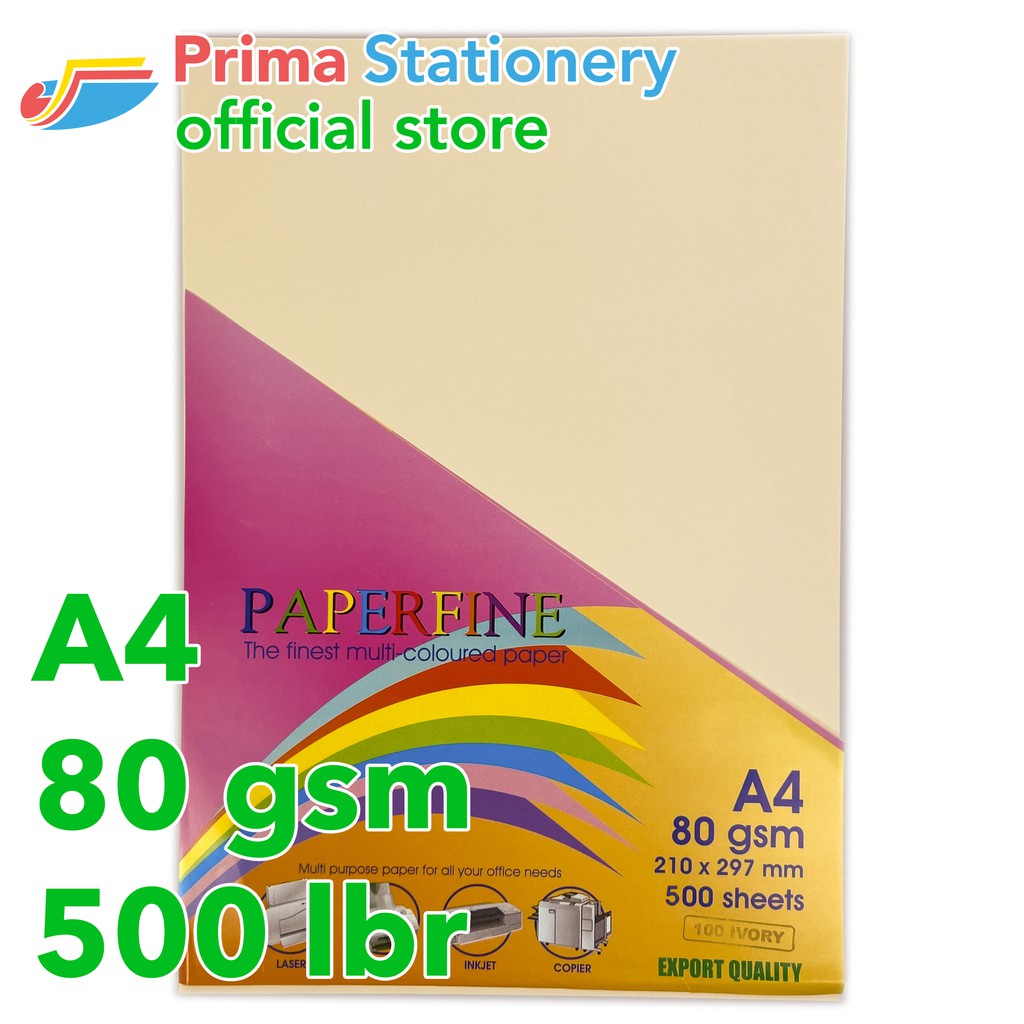 

Paperfine Kertas HVS Warna A4 Sinar Spectra Warna Muda Isi 500 Lembar