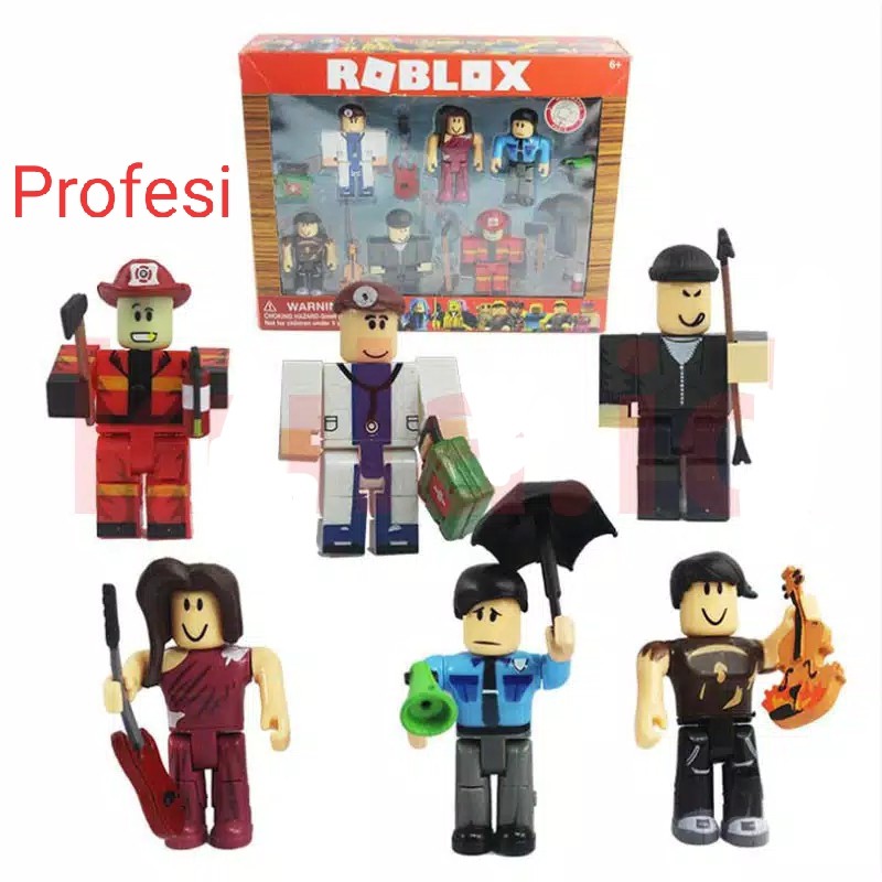 Roblox Figure Citizen Profesi Pemadam Kebakaran Polisi Dokter - new roblox logo in blocks roblox