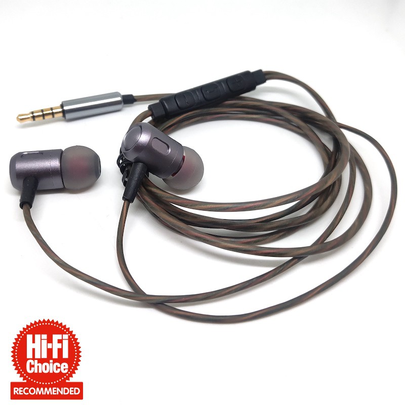 Balanced Tuning Cannon Stylish Metal Earphone Bass Headset With Mic