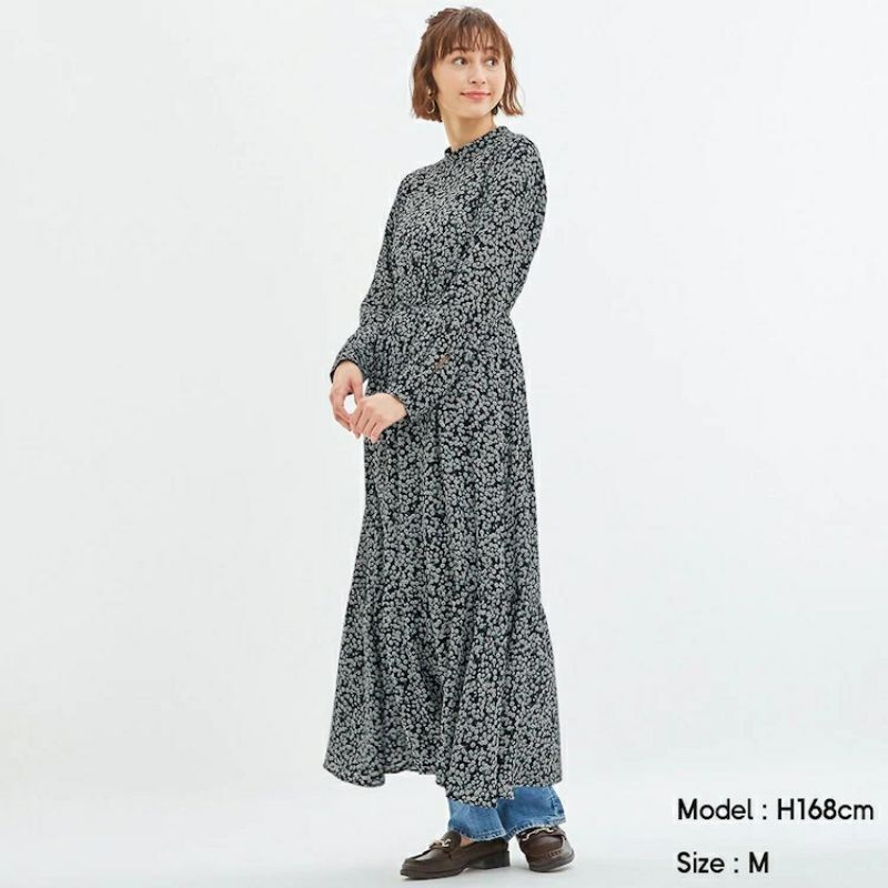 GU by UNIQLO Floral Maxy Dress