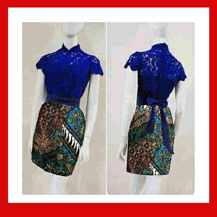 Dress Dress Mischa Batik Blue Terbaru