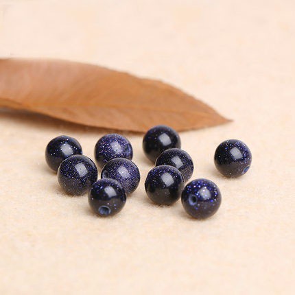 Natural Blue Sandstone Single Bead