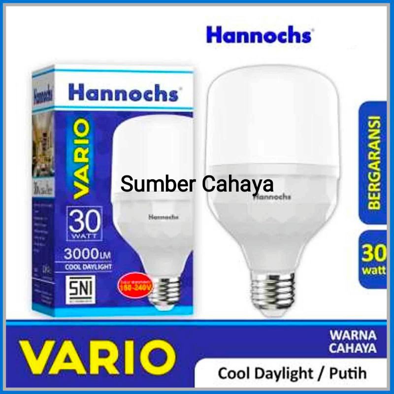 Promo Hannochs 30Watt Putih/Cool Daylight (30Watt)
