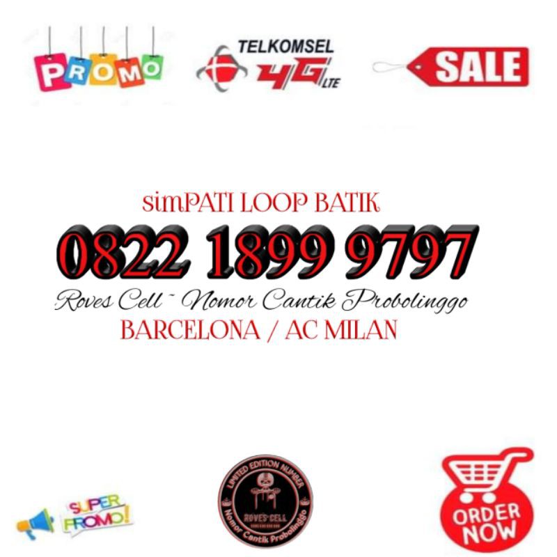 NOMOR CANTIK LOOP BATIK SERI TAHUN AC MILAN 1899 ABAB