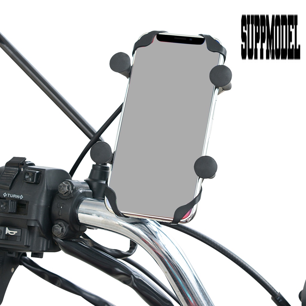 Bracket Dudukan Handphone Universal Rotasi 360 Derajat Dengan Port Charger USB