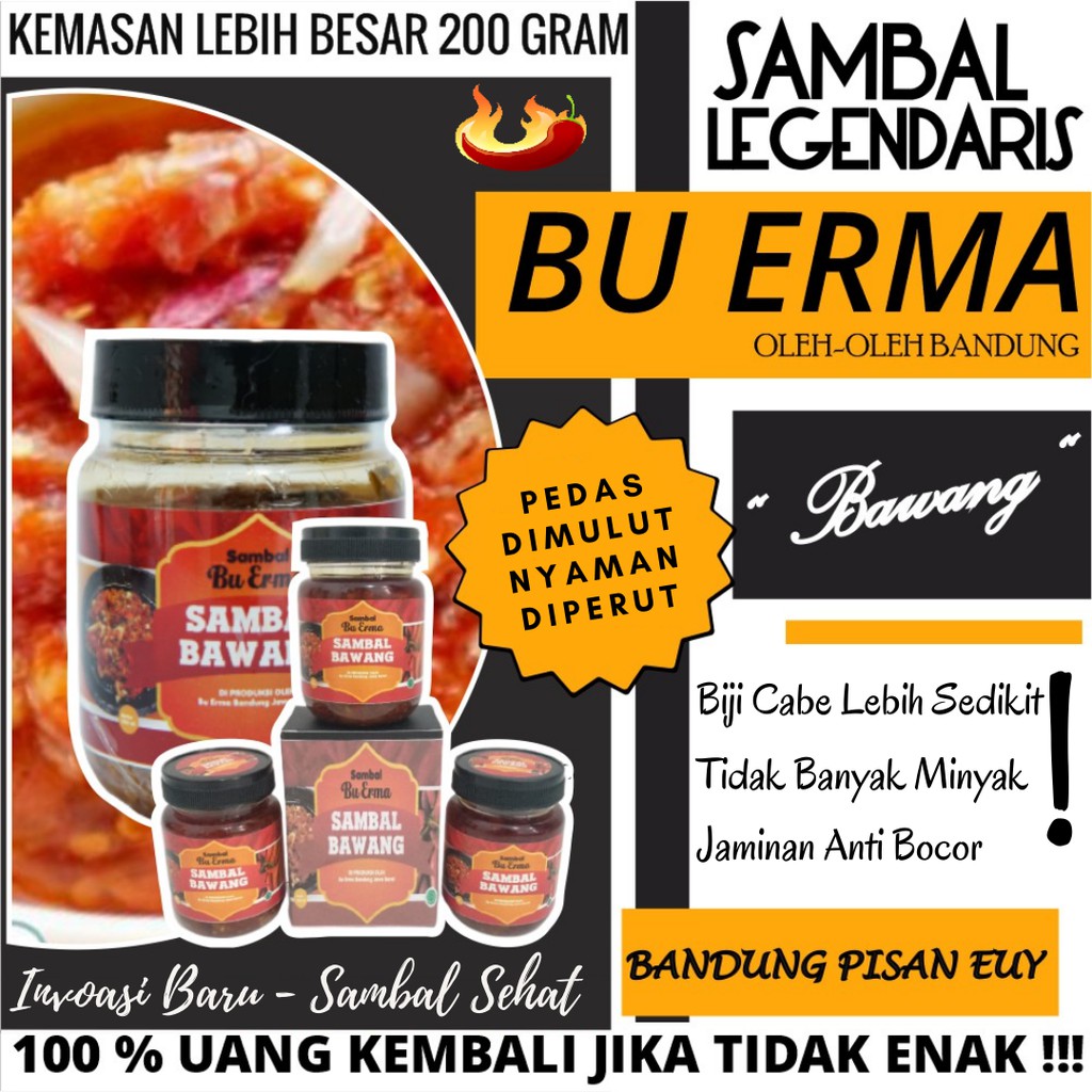 

MAKANAN SAMBEL BAWANG SAMBAL BAWANG PEDAS SAMBEL KEMASAN SAMBAL ORIGINAL BANDUNG PROMO MURAH A