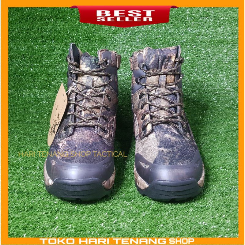 (SILVER KNIGH) Sepatu tactical perbakin  camo import/ Sepatu boots pria 6inc warna loreng perbakin camo anti selip dan waterproof