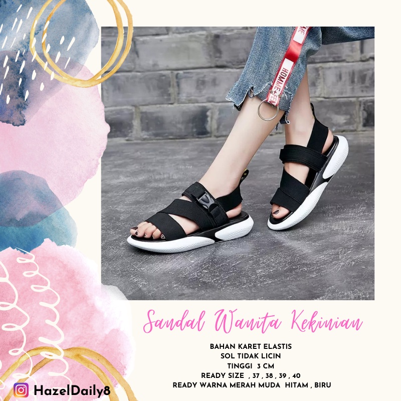 sandal  Tali Silang Sendal Sepatu Wanita polos silang terbaru SANDAL GUNUNG TALI KARET
