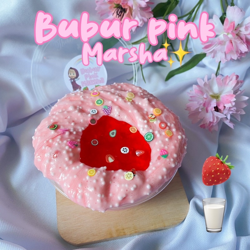 Bubur pink marsha slime