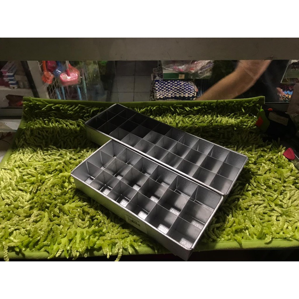 Loyang kue sekat kotak kecil - Loyang kue 22cm - Loyang kue brownies - persegi panjang
