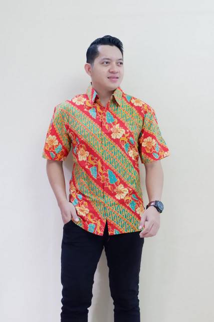 Hem pendek batik lapis furing ori batik solo sragenan