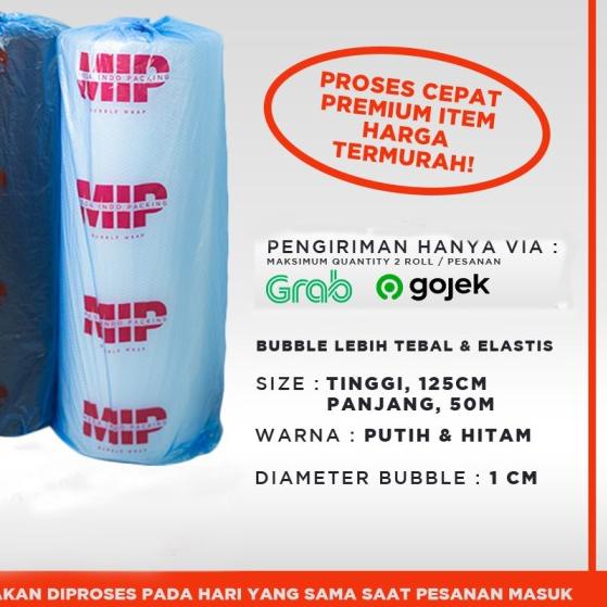 

♥ BUBBLE WRAP MURAH ROLL 50 METER PUTIH BUBLE WRAP - DKM - Mega 50m Putih ☁
