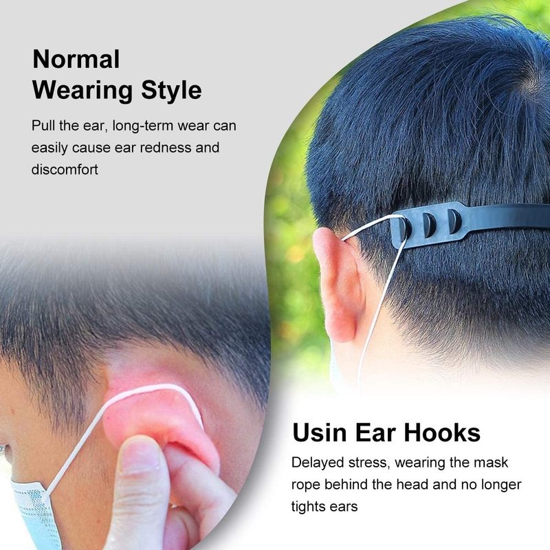 1Pc Mask Silicone Adjustable  Extender Strap for Relieving Ears' Pressure&amp;Pain for Kids, Teens and Adults