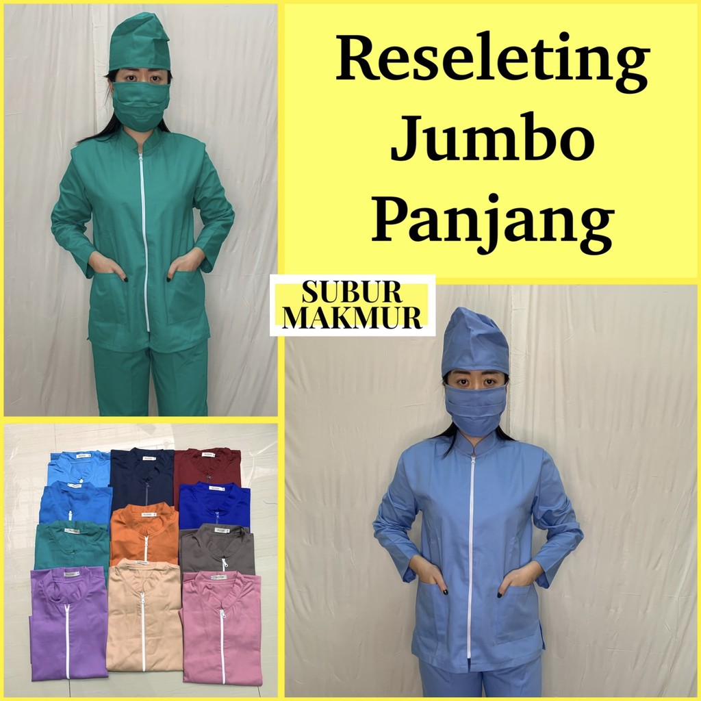 JUMBO BAJU OK LENGAN PANJANG RESELETING / BAJU JAGA / BAJU MEDIS