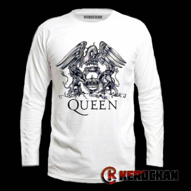 Kaos band lengan panjang Queen