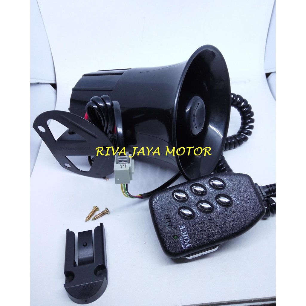 PROMO KLAKSON TOA POLISI 6 SUARA 12V KELAKSON HORN POLICE MIC SIRINE PATWAL TERLARIS