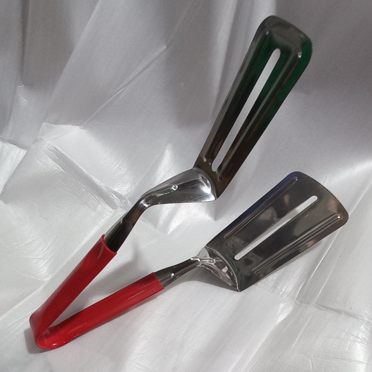 Spatula Jepit Stainless Penjepit Makanan Sutil Capit Sodet Tiris