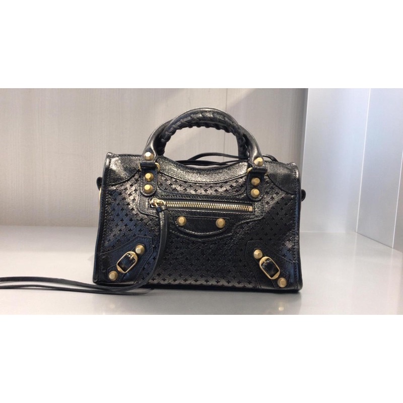 Pre♥️ Balenciaga 2022 mini city laser cut black