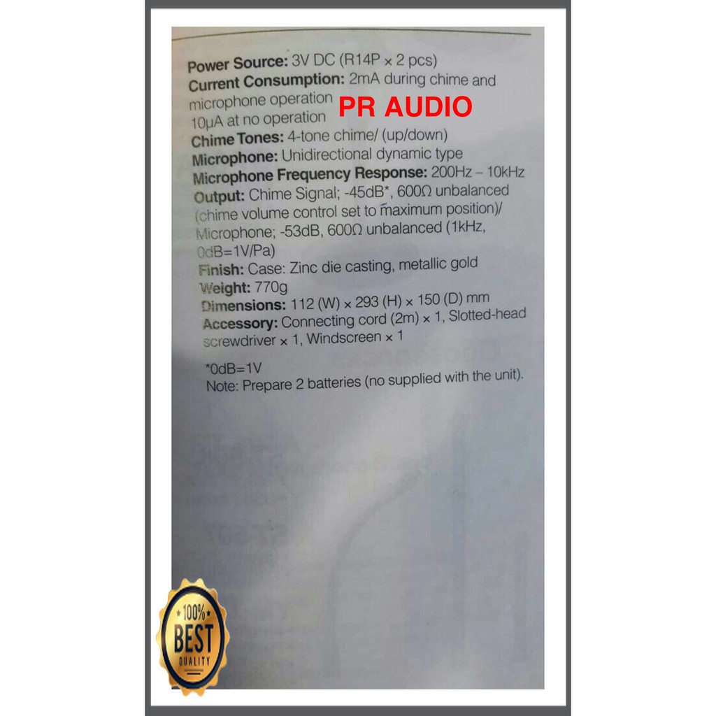 Mishad Shop -  Pagging Mic / Mic Meja TOA ZM 100EC / ZM 100 EC / ZM100EC (Original) GU-5117-1163