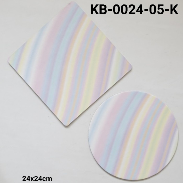 

GR-KB-0024-05 GROUP 2 CAKE BOARD TATAKAN KUE KOTAK BULAT 24CM RAINBOW PROMO TERBARU