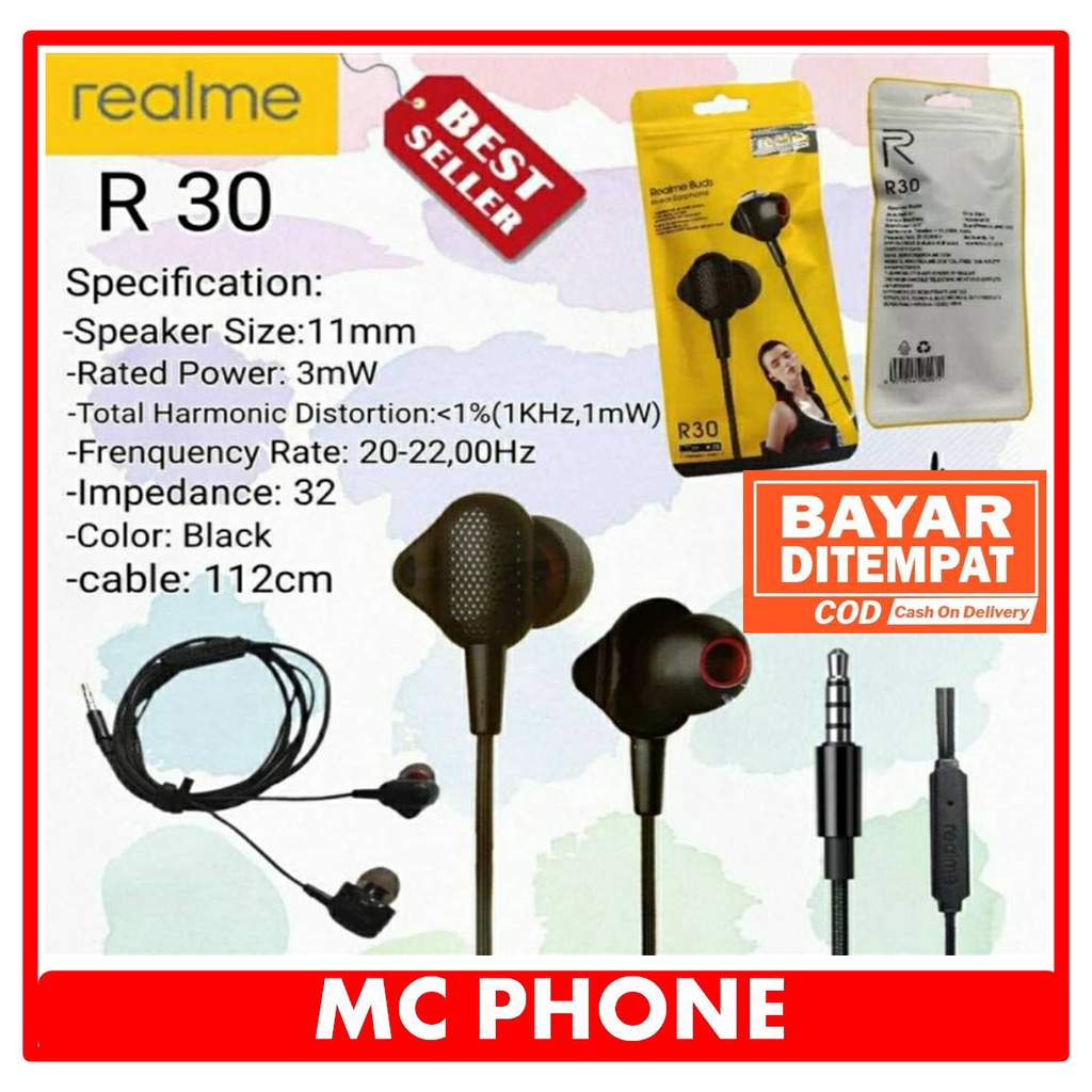 HEADSET HANDSFREE REALME BUDS R30