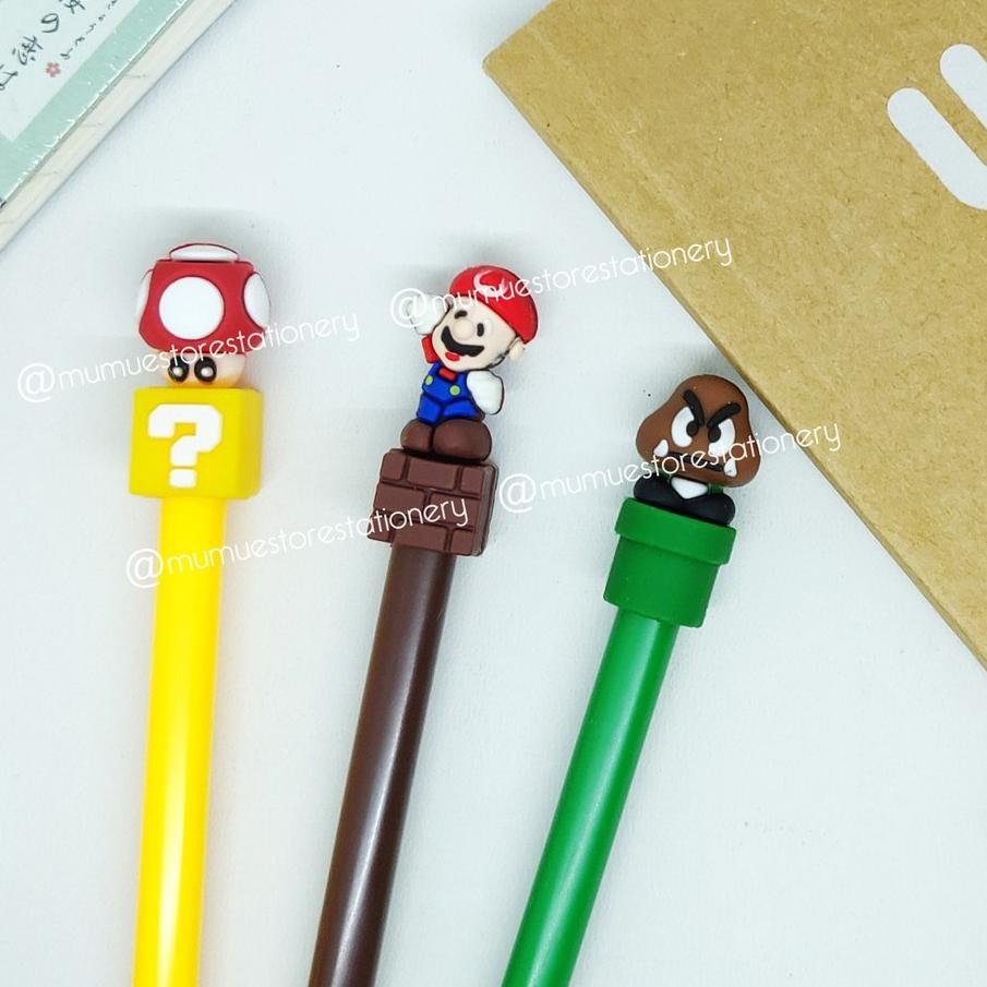 

NEW PRODUK Ξ PULPEN BERKARAKTER MARIO CUBE 12PCS /gel pen / Ink gel pen CFF16 . . ..