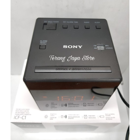 Radio FM AM Sony ICF C1  Digital Clock Design  ICF C 1 Radio Clock