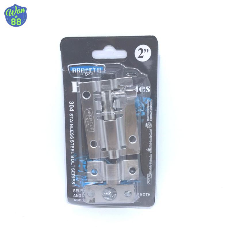 Grendel slot pintu/jendela stainless 2" Arnetta