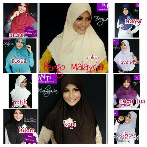 Jilbab Instan Bergo Malaysia