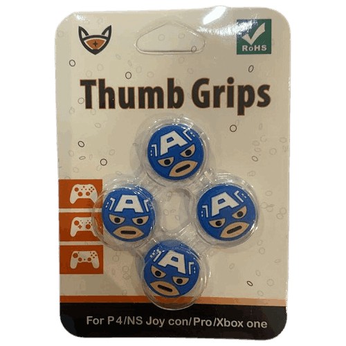 Thumb Grips Blue / White A 4in 1 for PS4 N-Switch Xbox One