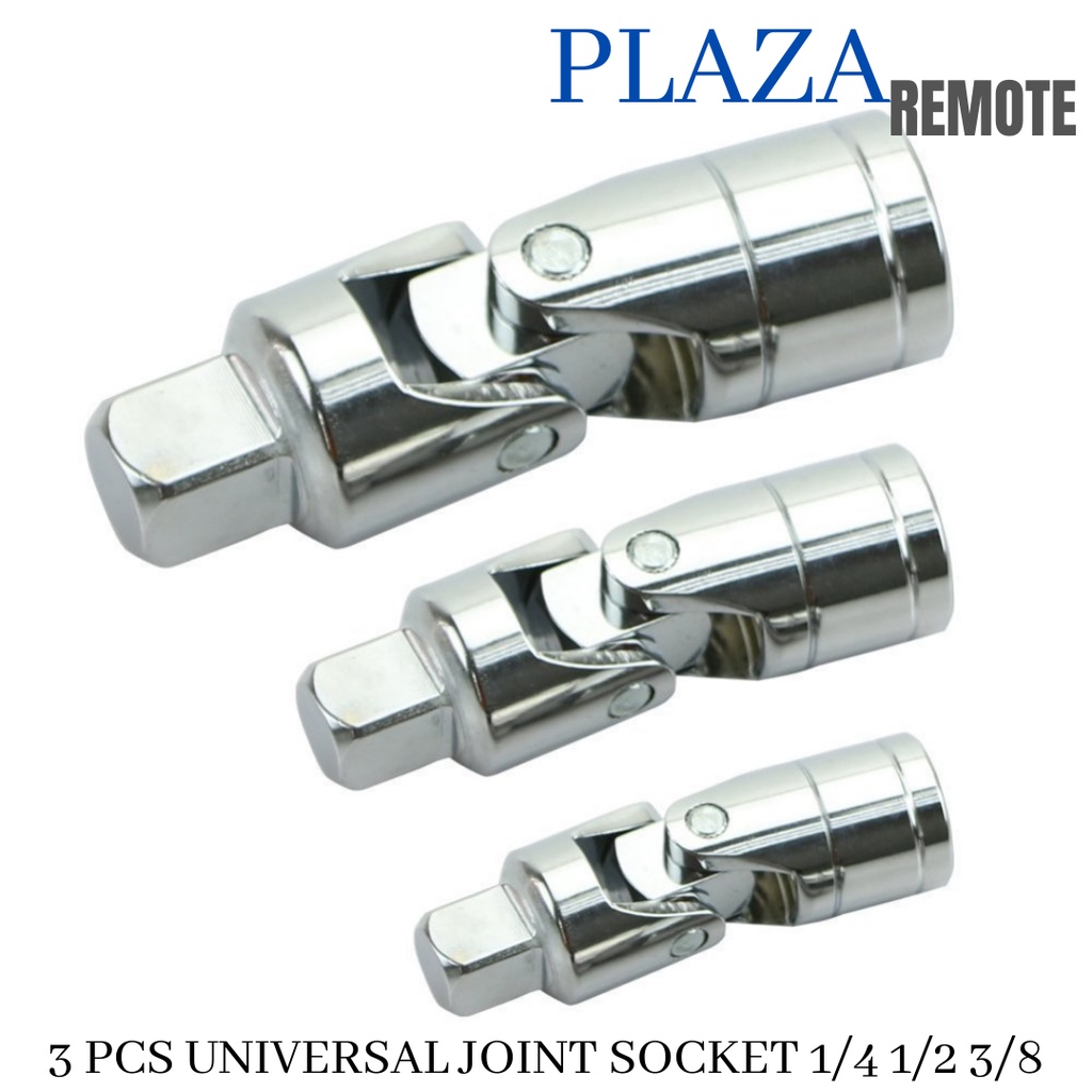 3 PCS Extension Bar JOINT SOCKET Soket Universal 1 / 4 &quot;3 / 8&quot; 1 / 2 &quot;