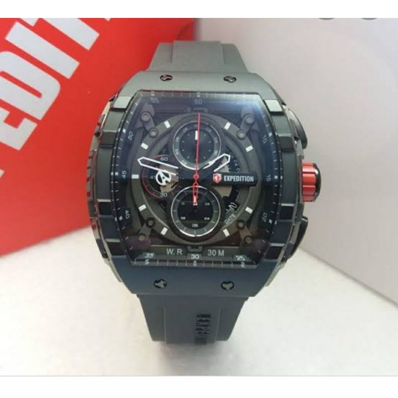 jam tangan expedition e6782 black pria original