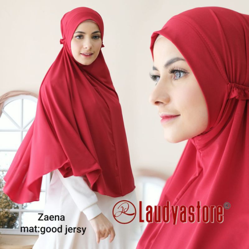 hijab khimar bergo zaena tali karet jilbab jumbo hijab syari ori laudyastore