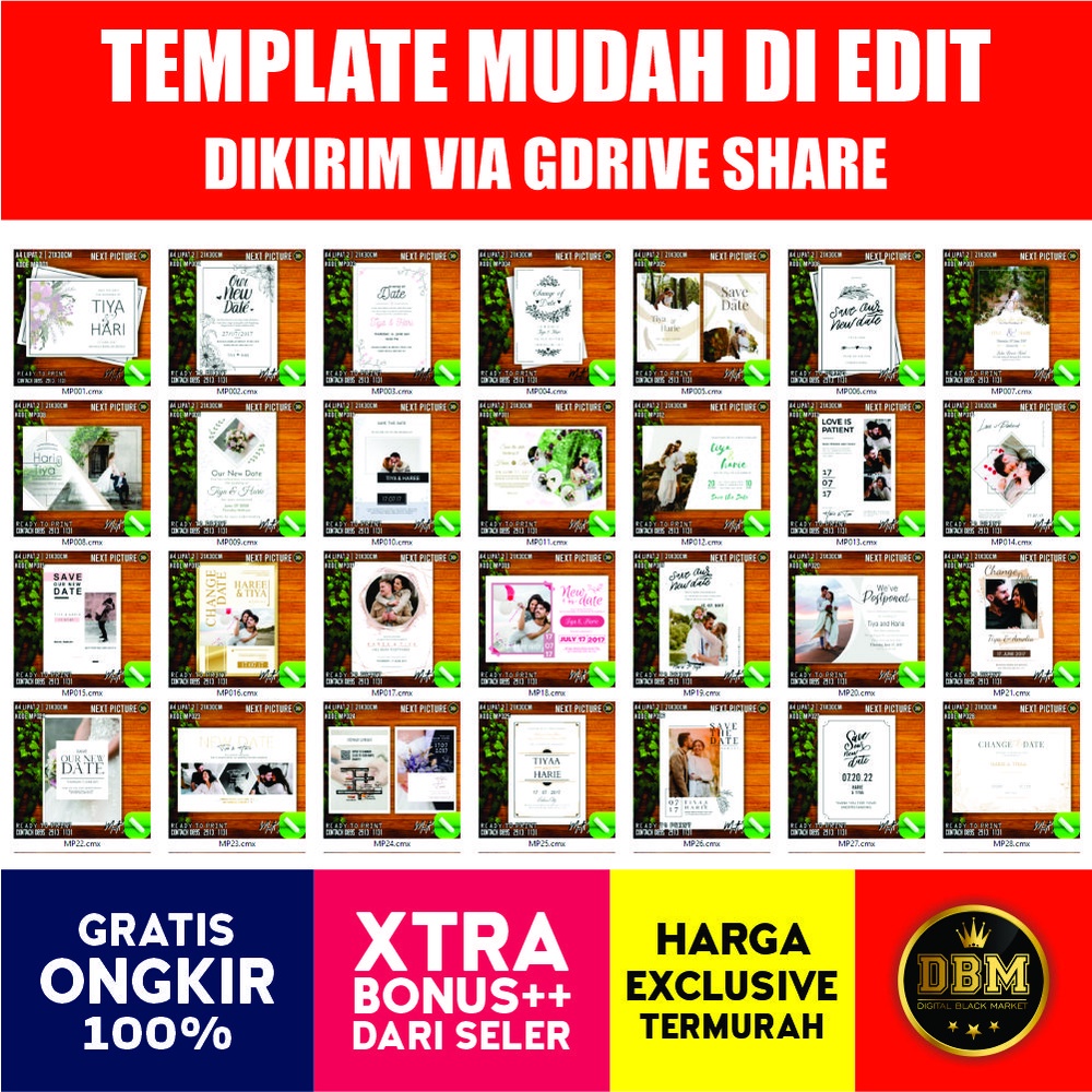 50 Undangan Kekinian Cdr Only V.1