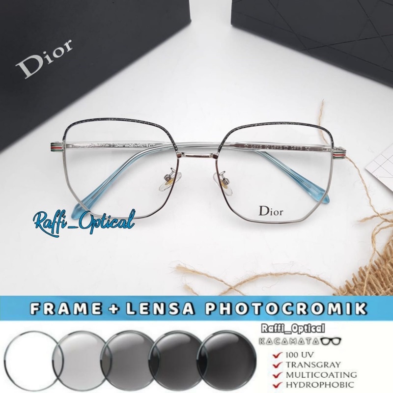 KACAMATA MINUS + LENSA PHOTOCROMIC | KACAMATA WANITA | KACAMATA MINUS | KACAMATA 6333