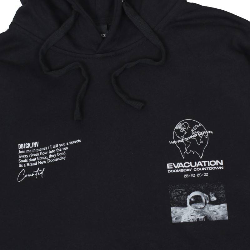 Sweater Hoodie Sweater Evacuation Black Tees Premium Quality Crewneck Black Motif / Jaket Coach Terbaru