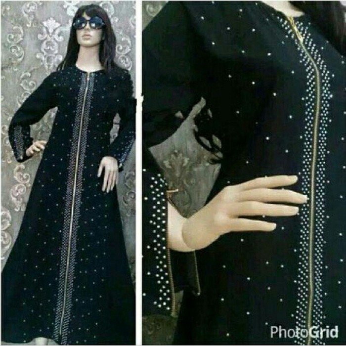 Abaya Gamis Arab Hitam/Abaya Gamis Turkey / Abaya Arab / Abaya Murah