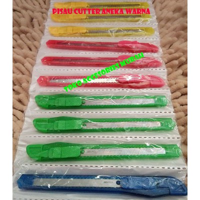

pisau cutter kecil - cutter bening kecil - alat pemotong kertas