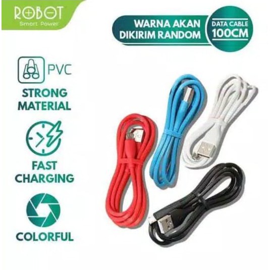 ORIGINAL Kabel Data Robot RBM100 Per pcs Micro USB Fast Charging 2A ( 1 PCS )