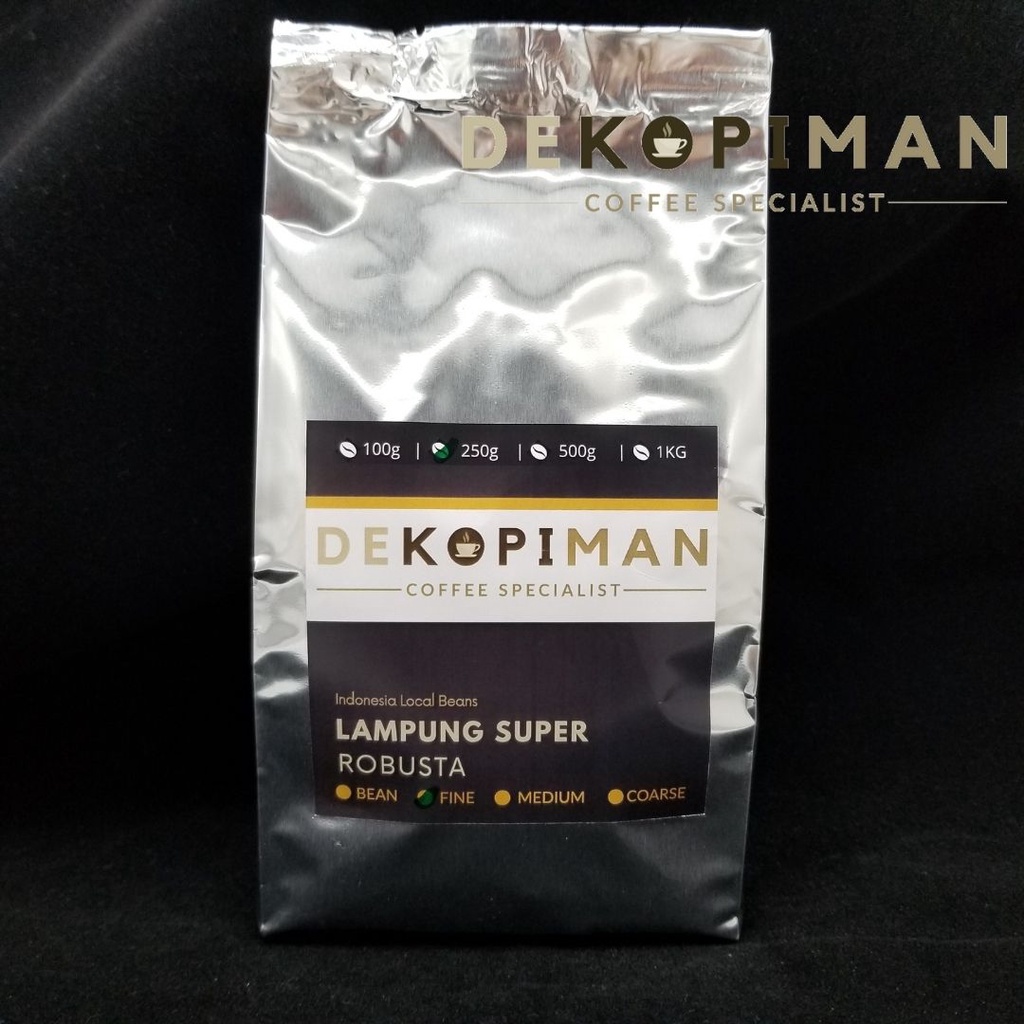 

Kopi Lampung Super Robusta 250 Gram Jamin Fresh Asli Alami Tanpa Bahan Campuran